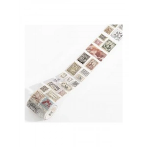 Vintage Temalı Rulo Sticker, Eğlenceli Tasarım