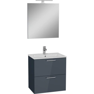 VitrA Mia 75102 Banyo Dolabı Seti Çekmeceli 60 cm Antrasit