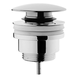 VitrA Origin A45149 Yuvarlak Lavabo Süzgeci, Universal, Basmalı, Krom