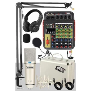 Vokal Paket ile Stüdyo Ekipman Seti, 6 Kanal Mikser
