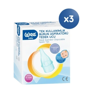 Wee Baby Burun Aspiratörü Yedek Uç Seti (10x3 30 Adet)