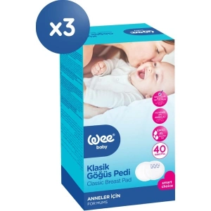 Wee Baby Klasik Göğüs Pedi Seti (40x3 120 Adet)