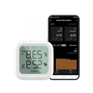 WiFi LCD Ekranlı Sıcaklık ve Nem Ölçer, Akıllı Ev Sistemleri ile Uyumlu