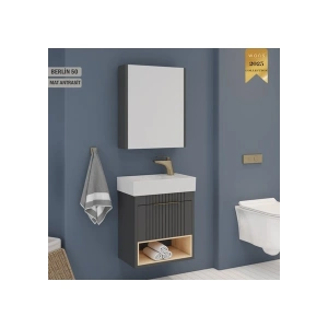 Wons Berlin 50 cm Antrasit Banyo Dolabı