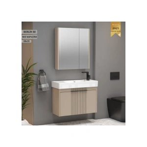 Wons Berlin 80 cm Kapuçino Banyo Dolabı