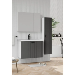 Wons Paris 80 Antrasit Banyo Dolabı