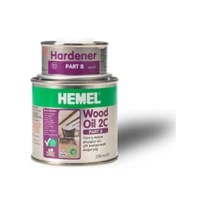 Wood Oil 2c-Ahşaplar Için Çift Komponentli Yağ Super WHITE-0,300 Lt