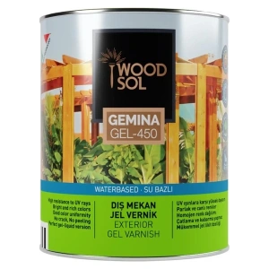 Woodsol Gemina Dış Mekan Ahşap Jel Vernik 0000 Clear 0.75 l