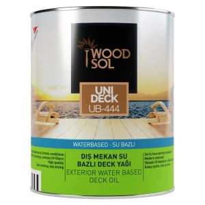 Woodsol Unideck Su Bazlı Ahşap Deck Yağı 0000 Clear 0.75 l
