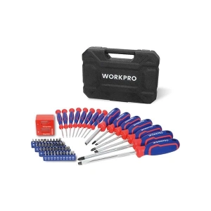 Workpro WP200518 56 Parça Cr-V Manyetik Profesyonel Tornavida & Bits Uç Seti