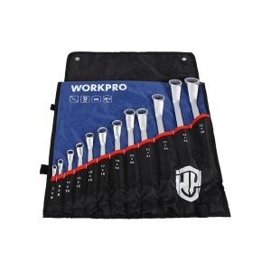 Workpro WP202510 6-32MM 12 Parça Cr-V Profesyonel Iki Ağızlı Yıldız Anahtar Takımı + Bez Taşıma Kılıfı