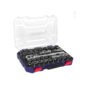 Workpro WP202525 30 Parça 1/2’’ Cr-V Metrik/inç Profesyonel Lokma Takımı