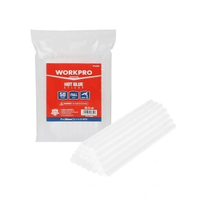 Workpro WP432002 11X200MM Sıcak Silikon Tabancası Için 50 Adet Şeffaf Yedek Silikon/mum
