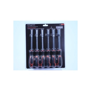 Worldforce 6lı 260 mm Lokmalı Tornavida Seti S2 Çelik Profesyonel Alet 6,7,8,10,11,13 mm
