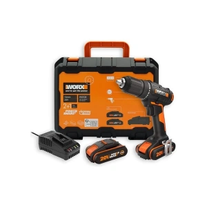 Worx WX108 20V/2.0AH. Li-Ion Çift Akülü Profesyonel Şarjlı Matkap