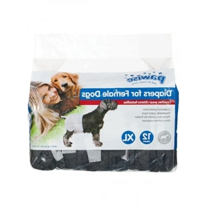 XL Boy Siyah Köpek Alt Bağlama Bezi - 12 Adet