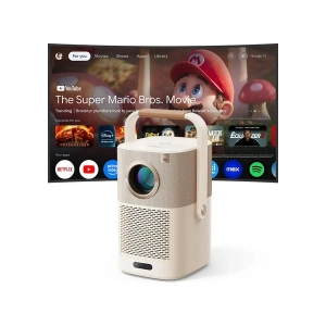 Yaber T2 Plus Google TV - Dahili JBL Hoparlör & Dolby Ses Desteği - Bataryalı - AI Akıllı Yansıtma 450 Ansi Lumen Full HD Projeksiyon Cihazı