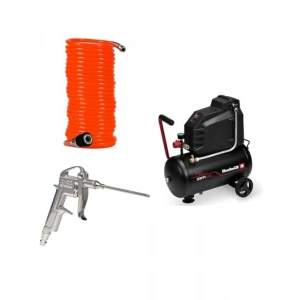 Yağsız Kompresör ve Aksesuar Seti, 24L Tank, 8 Bar Basınç