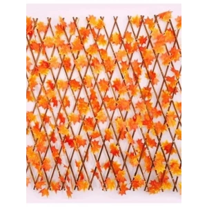 Yapay Sarmaşık Balkon Bahçe Çiti Dekoru, Sonbahar Yapraklı