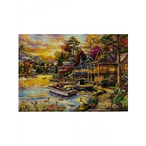 Yapışan Boncuk Mozaik Tablo, 30x40 cm, Sanatsal Proje