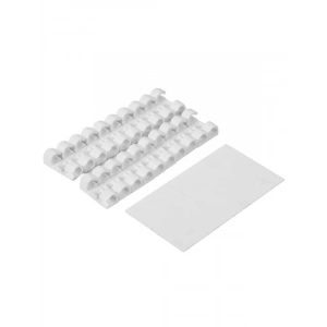 Yapışkanlı 20li Beyaz Kablo Sabitleyici Klips