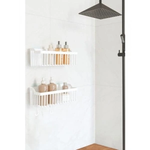 Yapışkanlı Banyo Rafı, 2li Organizer ile Pratik ve Fonksiyonel