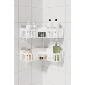 Yapışkanlı Banyo Rafı, 2li Set, Pratik Düzenleme