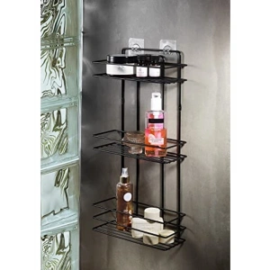 Yapışkanlı Banyo Rafı, Paslanmaz Metal ile Delmeden Montaj İmkanı
