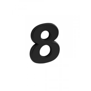 Yapışkanlı Kapı Numarası 50 mm Siyah Renk 8 Rakam