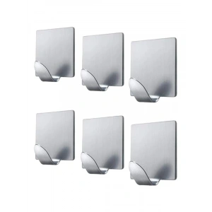 Yapışkanlı Metal Askı - Gümüş Renk