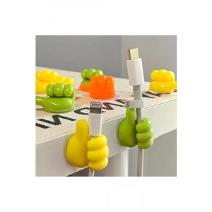 Yapışkanlı Renkli Kablo Tutucu Seti - 10 Adet