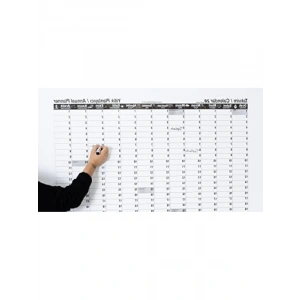 Yapışkansız Statik Akıllı Kağıt Yıllık Planlayıcı - 100x100 cm