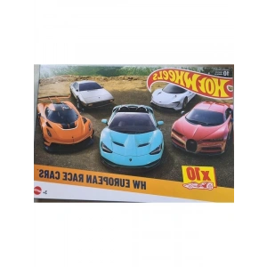 Yarış Arabası Paketi - 10lu Set, 1:64 Ölçekli Eğlenceli Araçlar