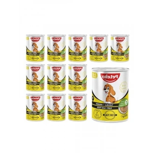 Yavru Köpek Tavuklu ve Jöleli Konserve Mama 400 Gr x 12 adet