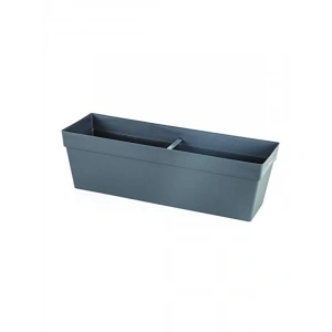 YB02 Yalı Balkon Saksı Drenaj Aparatlı 51,5cm, 10,8 Litre Antrasit