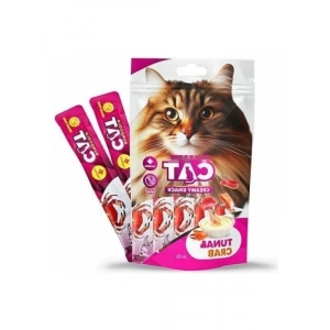 Yengeç Aromalı Sıvı Kedi Ödülü 5x15 gr