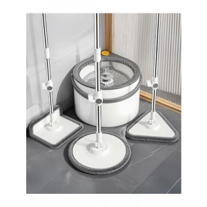 Yeni Tasarım 360° Döner Mop ve Temizlik Seti, Üç Başlıklı Paspas
