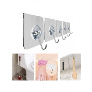 Yeniden Kullanılabilir Şeffaf Askı Kancası - 5li Set