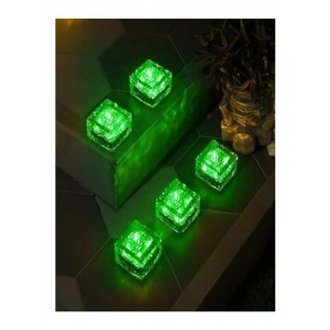 Yeşil Renk Güneş Enerjili LED Bahçe Aydınlatma, Tuğla Görünümlü