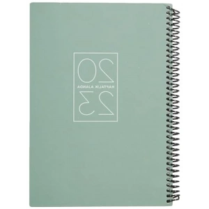 Yeşil Spiralli Haftalık Ajanda - 17x24 cm