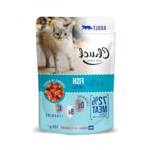 Yetişkin Kedi İçin Balıklı Yaş Mamalar, 100 Gr x 24 Adet