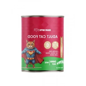 Yetişkin Kediler için Dana Etli Yaş Mama, 400 Gram Konserve