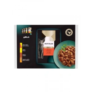 Yetişkin Kediler İçin Etli Yaş Mama, 4lü Paket, 340 g