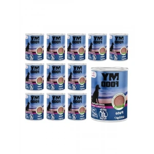 Yetişkin Köpekler için Biftekli Pate - 400 Gr x 12 Adet