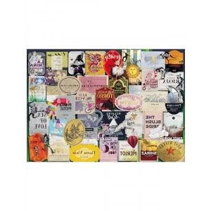 Yetişkinler İçin 1000 Parça Puzzle Etiket Seti - Eğlenceli Aktivite