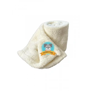 Yıkanabilir Kedi Köpek Battaniyesi, Premium Peluş, Krem Renk, 80x100