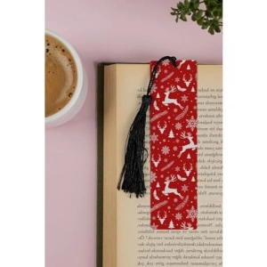 Yılbaşı Temalı Metal Kitap Ayracı - 13.5 cm x 4 cm