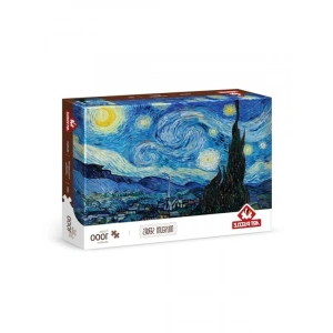 Yıldızlı Gece Temalı 1000 Parça Puzzle, Sanat Eseri ile Eğlenceli Aktivite