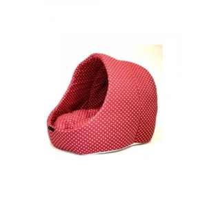 Yıldızlı Kırmızı Kedi Mağara Yuvası, 40-50 cm