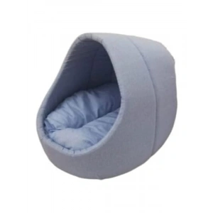 Yıldızlı Tasarımlı Kedi Mağara Yuvası, Mavi, 40x40 cm